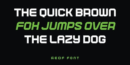 Geof Font Poster 7