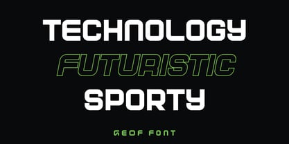 Geof Font Poster 4