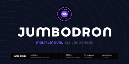 Jumbodron Font Poster 1