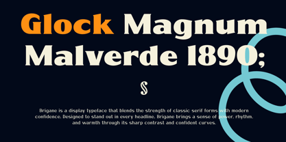 Brigane Font Poster 6