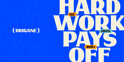 Brigane Font Poster 10