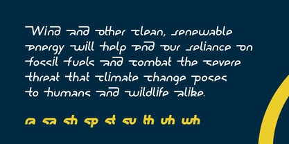 Ring Wind Font Poster 5