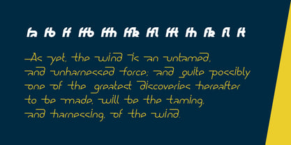 Ring Wind Font Poster 4