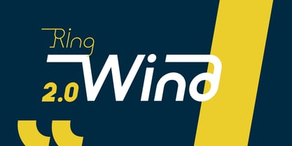 Ring Wind Font Poster 1