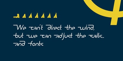 Ring Wind Font Poster 2