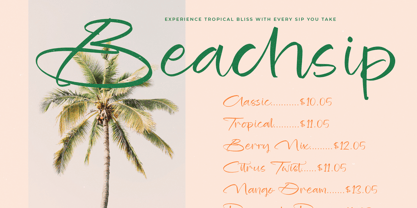 Blooming Harvest Font Poster 3