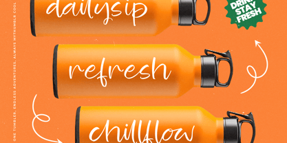 Blooming Harvest Font Poster 8