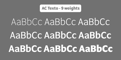 AC Texto Pro Font Poster 2