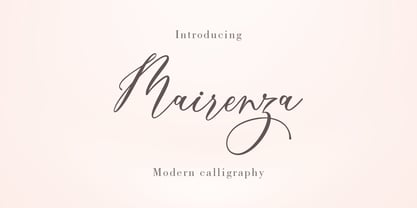 Mairenza Font Poster 1