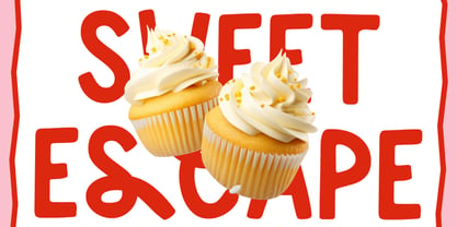Vanilla Cupcake Font Poster 7