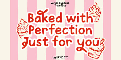 Vanilla Cupcake Font Poster 6