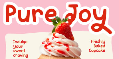 Vanilla Cupcake Font Poster 4