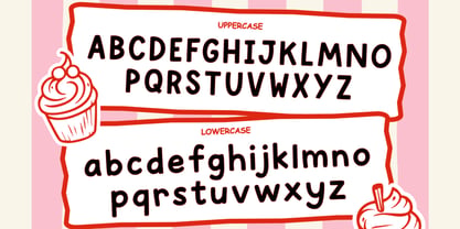 Vanilla Cupcake Font Poster 2