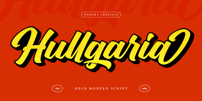 Hullgaria Font Poster 1