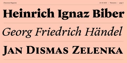 Chaconne Font Poster 2