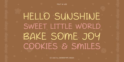EZ Biscuit Font Poster 5