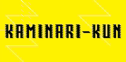 Kaminari Kun Font Poster 1