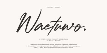 Waetuwo Font Poster 13