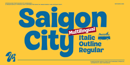 Saigon City Font Poster 1