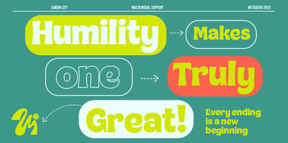 Saigon City Font Poster 3