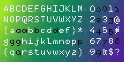 Pixmon Variables Font Poster 10