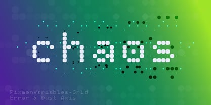Pixmon Variables Font Poster 7