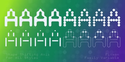 Pixmon Variables Font Poster 6