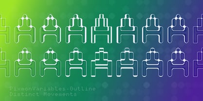 Pixmon Variables Font Poster 8