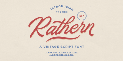 Rathern Font Poster 1
