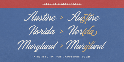 Rathern Font Poster 2