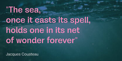 Oceanis Font Poster 3
