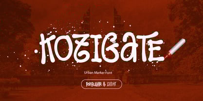 Kozigate Font Poster 1