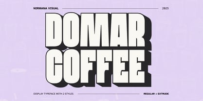 Domar Coffee Font Poster 1