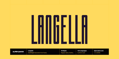 Langella Font Poster 1