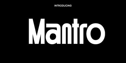 Mantro Font Poster 1