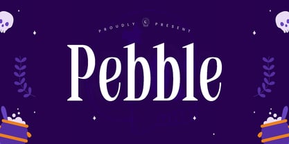 Pebble Font Poster 1