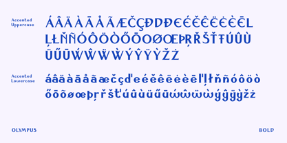Olympus Font Poster 14