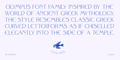 Olympus Font Poster 2
