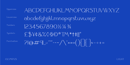 Olympus Font Poster 11