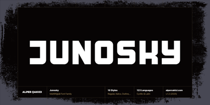 Junosky Font Poster 1