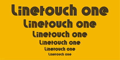 Linetouch One Font Poster 4