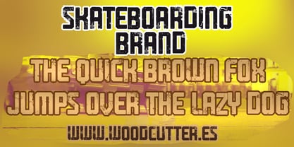 Skateboarding Brand Font Poster 2