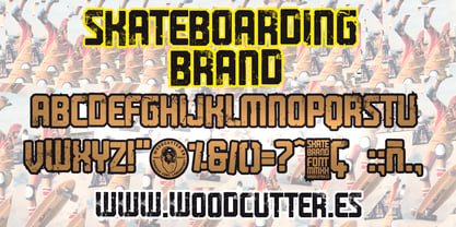 Skateboarding Brand Font Poster 5