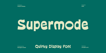 Supermode Font Poster 1
