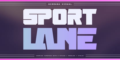 Sport Lane Font Poster 1