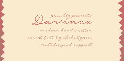 Davince Font Poster 1