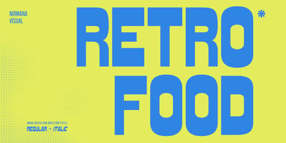 Retro Food Font Poster 1
