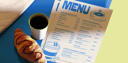 Retro Food Font Poster 10