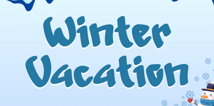 Snowman Graffiti Font Poster 2