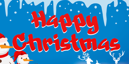 Snowman Graffiti Font Poster 3